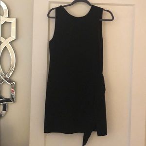 ALC black cocktail dress with fringe detailing
